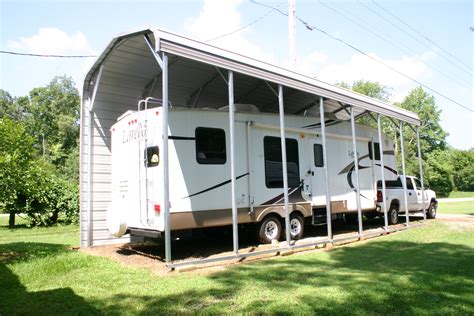 metal detached trailer house covering|metal rv carport covers.